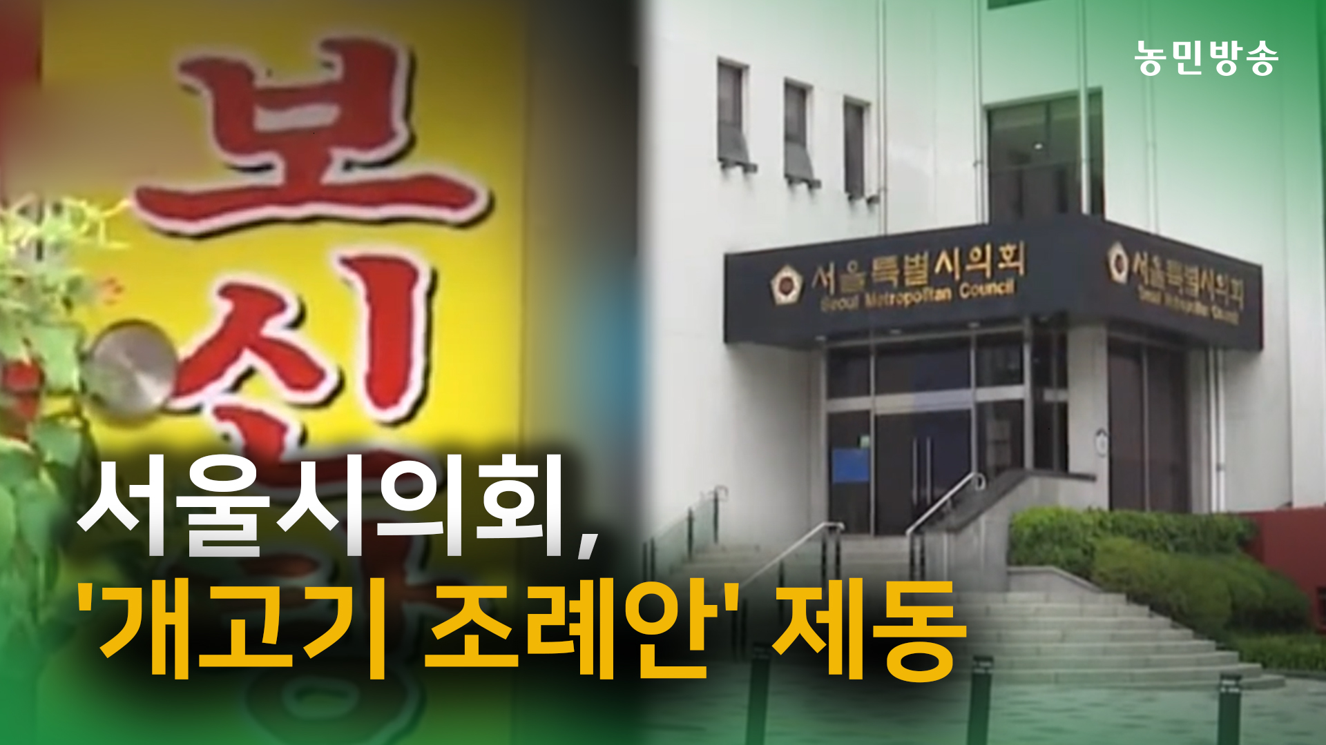 개고기 금지·한강 치맥 금지 조례안 제동